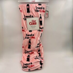 Diet Coke Pink Velvet Soft Throw Blanket I Need A Diet Coke 60x70 Novelty Plush
